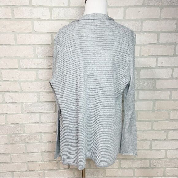 Eileen Fisher Cotton/Linen Open Front Cardigan M4 - Picture 5 of 8